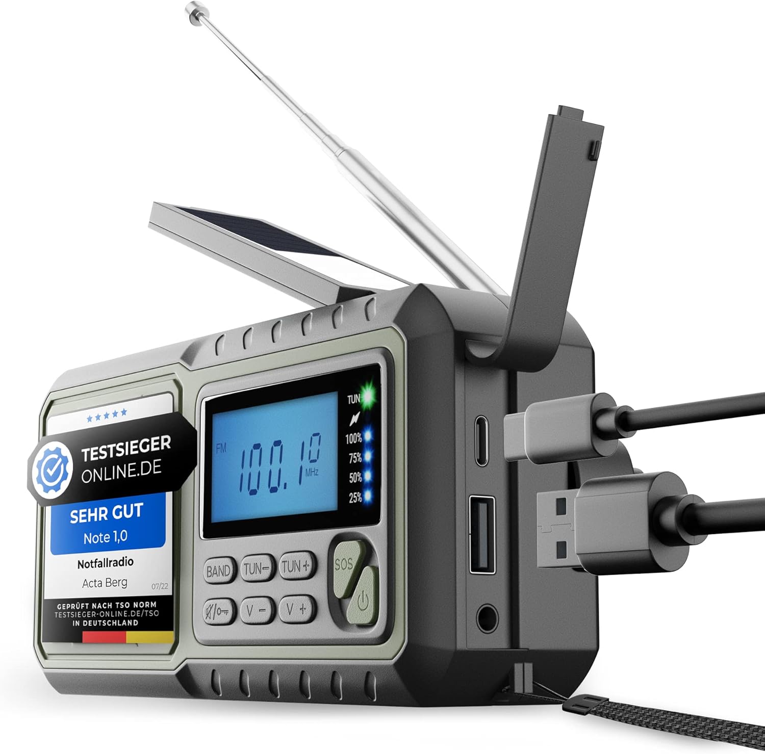 Blackout Gear Acta Berg Hand Crank Emergency Radio